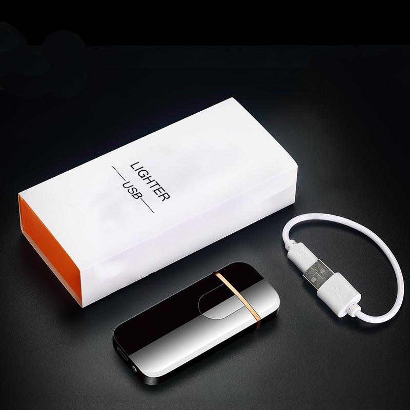 Modern Touch Electric ligter Plasma Lighters Dual arc Lighter USB lighters Flameless Rechargeable Lighter Windproof Lighter Electric lighters for  Men Gift Gadgets Accessories