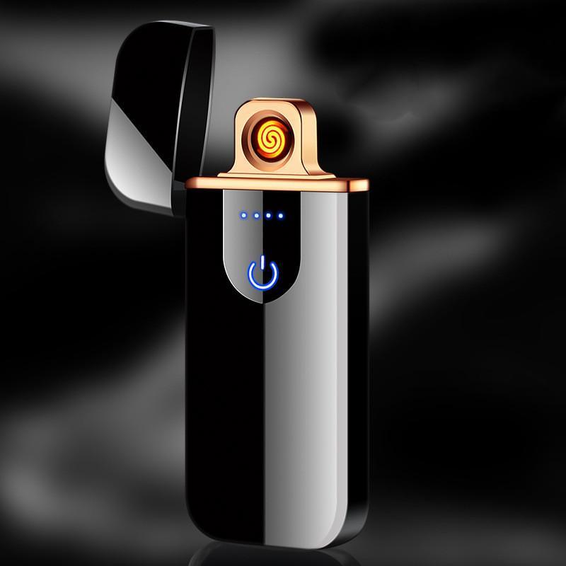 Modern Touch Electric ligter Plasma Lighters Dual arc Lighter USB lighters Flameless Rechargeable Lighter Windproof Lighter Electric lighters for  Men Gift Gadgets Accessories