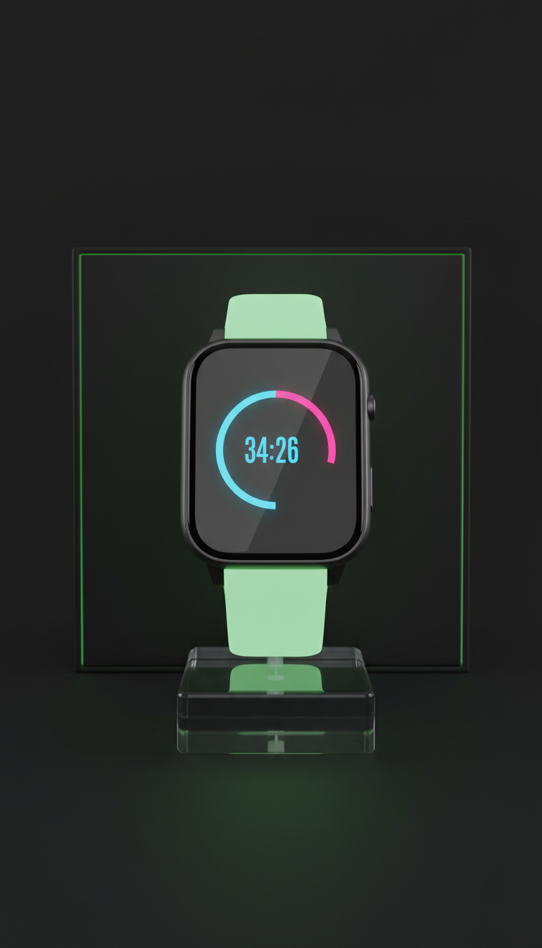 NeonEdge smartwatch with luminous strap